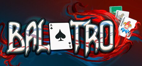 Official Balatro Steam store header art